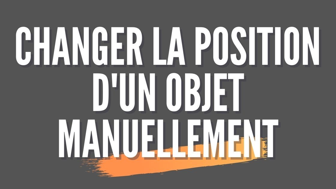 Comment Modifier La Position Dun Objet Dans Blender Apprendre Blender